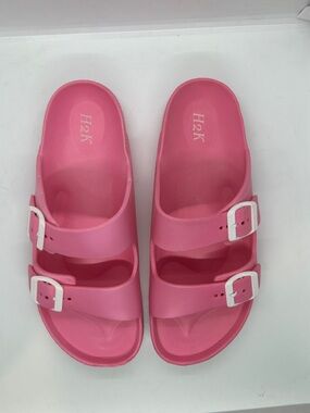 H2K Women’s Lightweight Comfort Soft Slides EVA Adjustable Double...